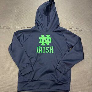 Notre Dame Irish Youth Athletic Navy Blue Pullover Hoodie Sweatshirt